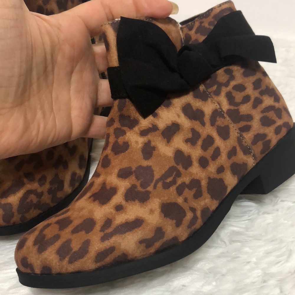 NWOT Mia Big Girls Ankle Boots Animal Print - Picture 4 of 16